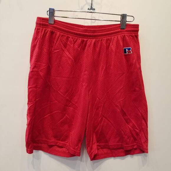 Russell Athletic Red Men's Shorts Athletic Workout Gym Shorts Size M - Picture 1 of 8
